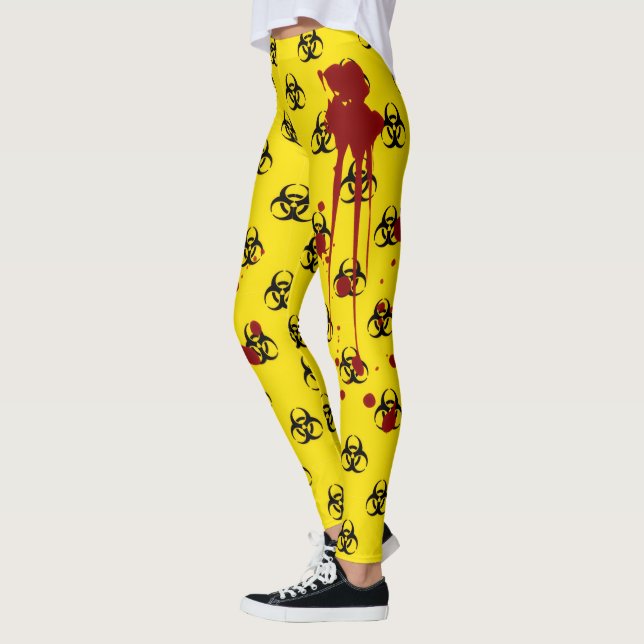 Leggings Dégâts de sang Biohazard (Gauche)