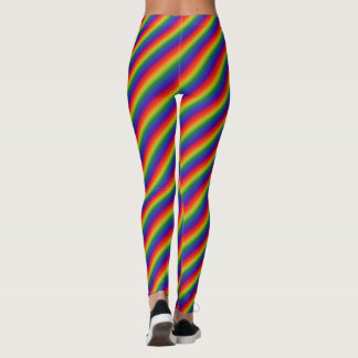 Leggings Dégradé arc-en-ciel rayé