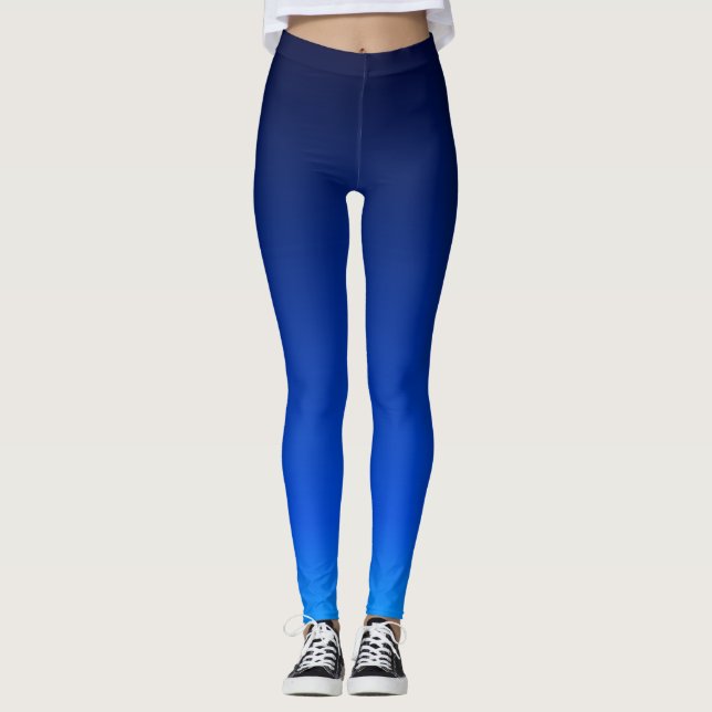 Leggings dégradé bleu marine (Devant)