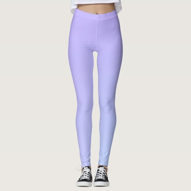Leggings Dégradé bleu violet  (Devant)