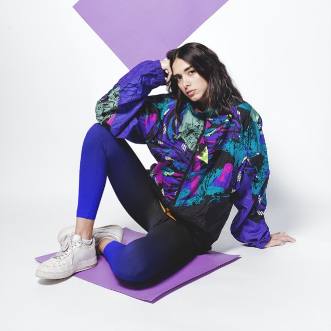 Leggings Dégradé de noir et de bleu moyen (Créateur téléchargé)