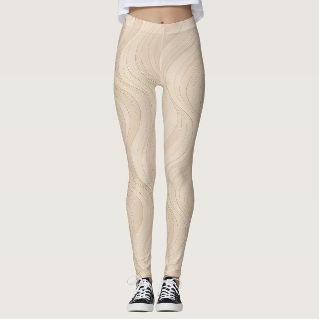 Leggings Dégradé d'énergie Aura  Motif Moderne  (Devant)