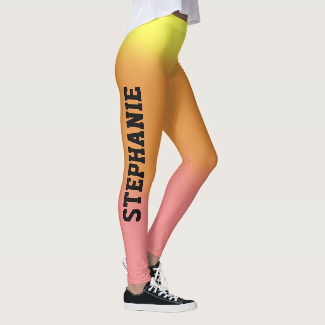 Leggings Dégradé du lever du soleil (Droite)
