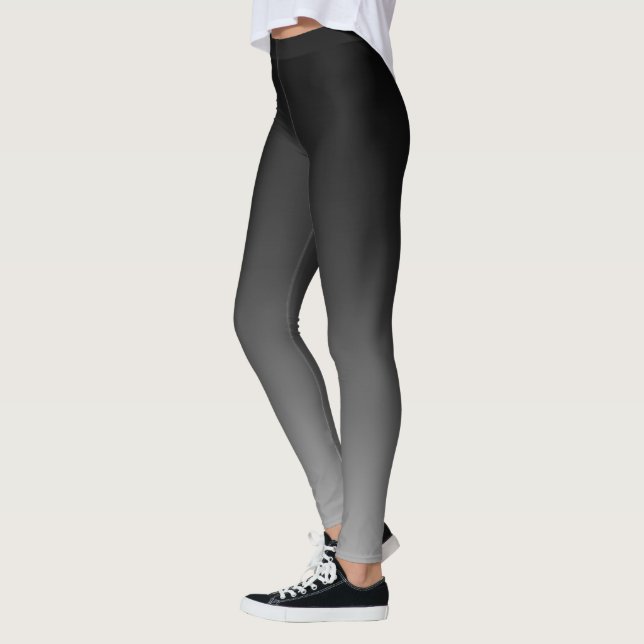 Leggings Dégradé Ombre gris noir (Gauche)