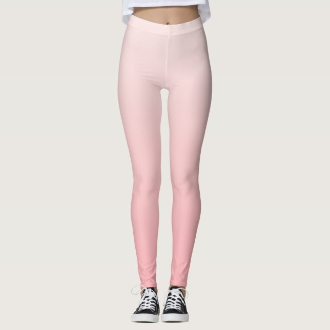 Leggings dégradé rose doux (Devant)
