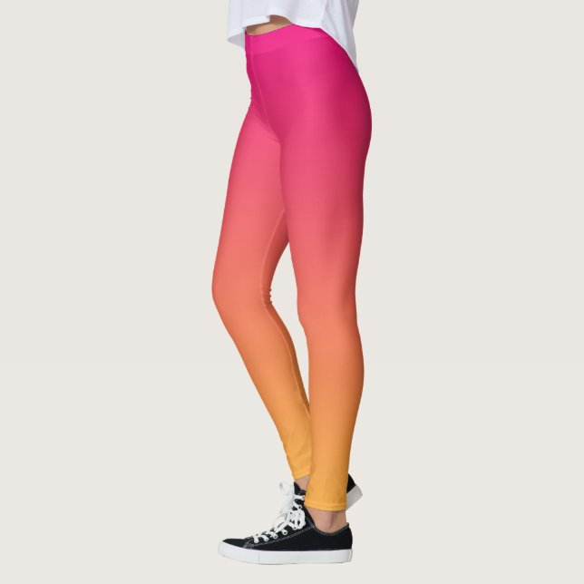 Leggings Dégradé rose et orange (Gauche)