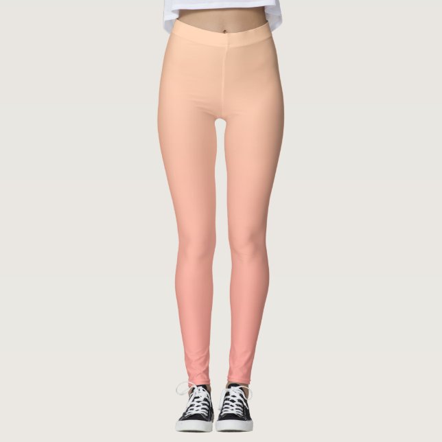 Leggings Dégradé rose et rose (Devant)