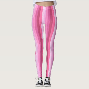 Leggings Dégradé rose vertical Motif en bande
