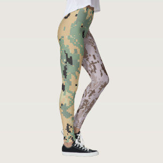 Leggings Déguisement numérique – Double camouflage