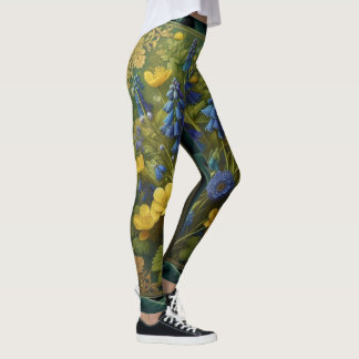 Leggings d'élégance florale