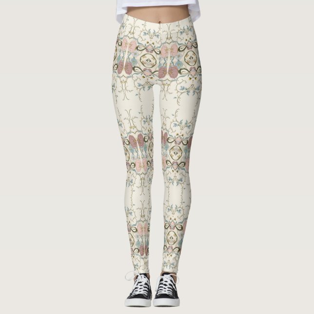 Leggings d'élégance florale7 (Devant)