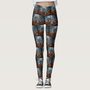 Leggings Délice de chien de la nuit d'Halloween pour Terrie