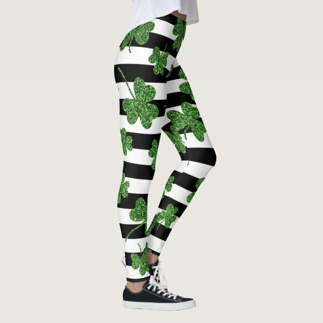 Leggings Délice Shamrock rayé (Droite)