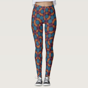 Leggings demi-imprimé floral kaléidoscope