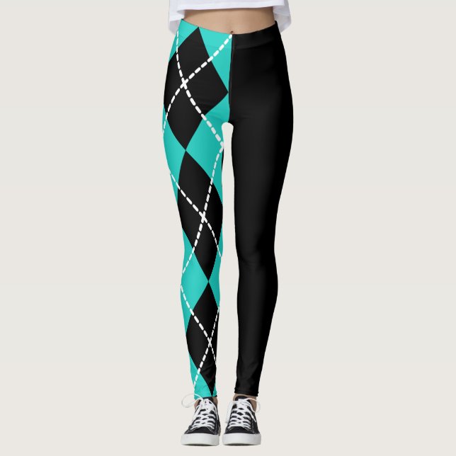 Leggings demi-Jacquards rétro (Devant)