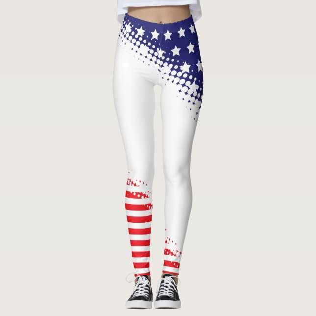 Leggings Demi-teintes Stars and Stripes (Devant)