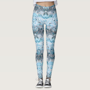 Leggings Demiboy Dragon Damask - Stylish Pride Flag Colonne