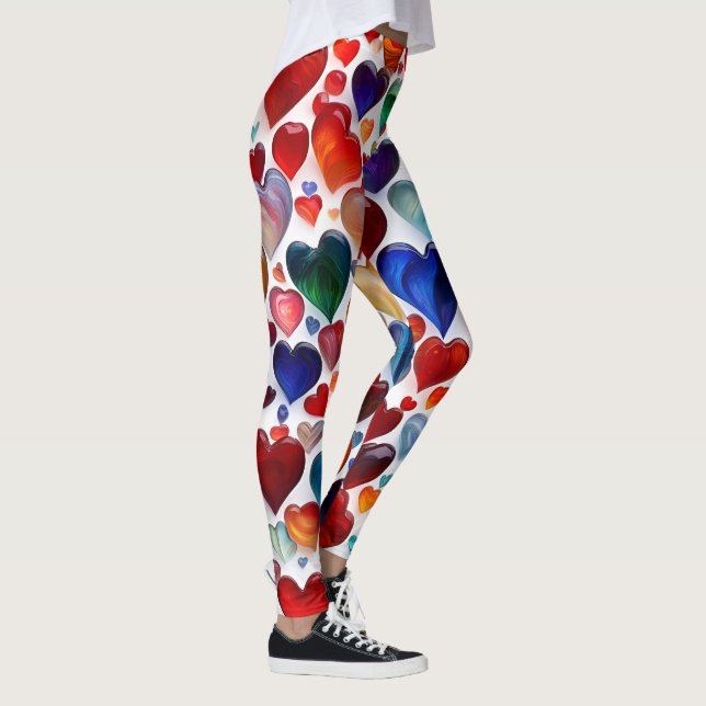leggings d'empreintes cardiaques colorées - confor (Droite)