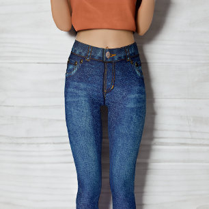 Leggings Denim Bleu foncé Jeans maigres