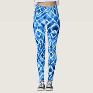Leggings Denim Tie Dye Texture : Élégance Moderne.