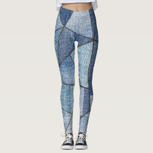 Leggings Dénim urbain : conception de maquillage désorganis