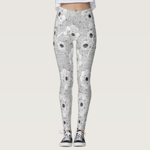 Leggings Dentelle blanche fine : Elégance Vintage