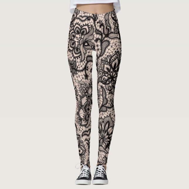 Leggings Dentelle Luxueuse (Devant)