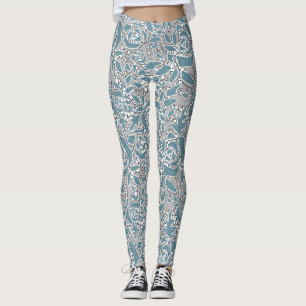 Leggings Dentelle sans couture roses romantique rétro vinta