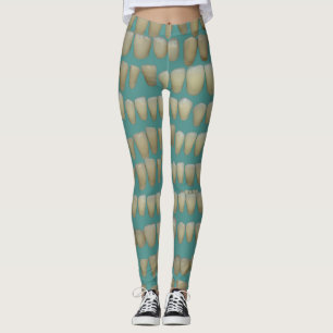 Leggings Dentiste dentaire sur bleu Dentiste