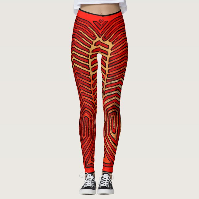 Leggings d'entraînement de squelette (Devant)