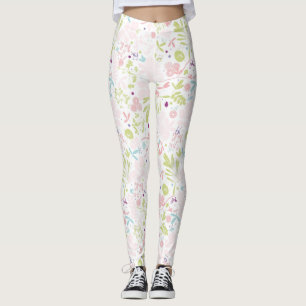 Leggings déploiement de motif floral