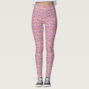 Leggings Des bonbons roses colorés saupoudrent