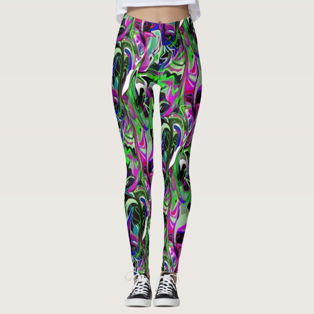 Leggings Des colibris en vol.... (Devant)