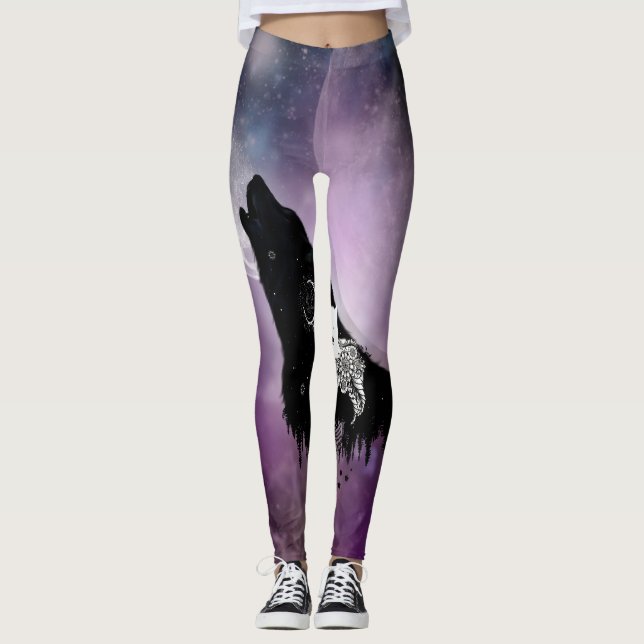 Leggings Des loups géniaux (Devant)