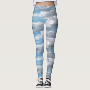 Leggings Des nuages s'infiltrent dans le ciel bleu