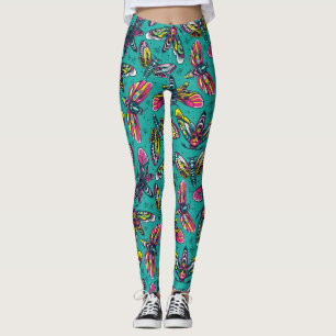Leggings Des papillons de nuit colorés