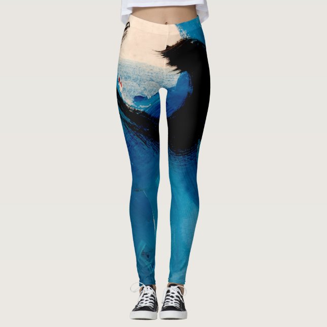 Leggings des paysages océaniques (Devant)