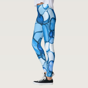 Leggings Des pierres rondes dans des tons semblables au ble