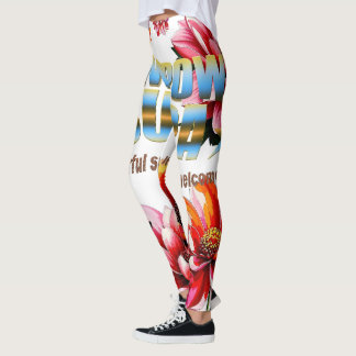 Leggings Des Plantes pétales assez sensibles fleurissent l'