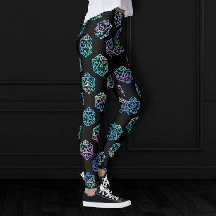 Leggings Dés RPG Holo Imaginaire Retro Tabletop PnP Gamer
