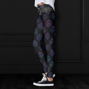 Leggings Dés RPG   Nebula Imaginaire Retro Tabletop PnP Gam