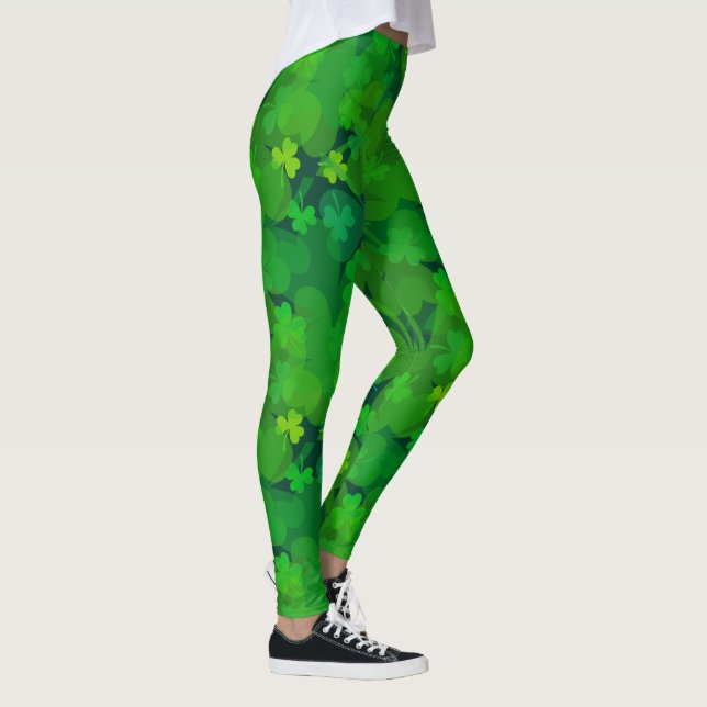 Leggings Des Shamrocks chanceux, des habits partout (Droite)