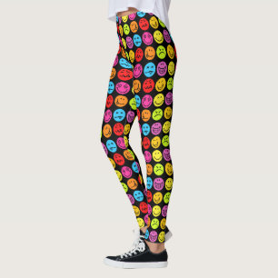 Leggings Des visages colorés amusants