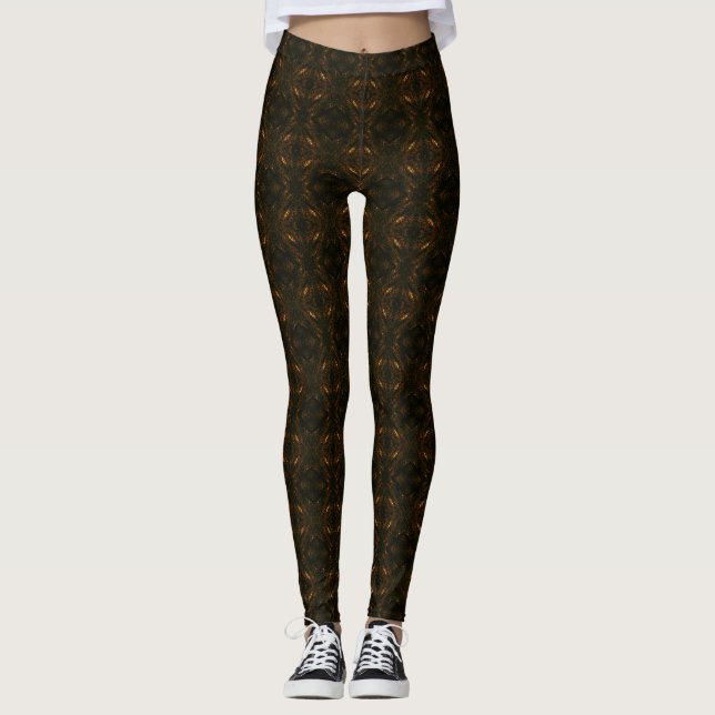 Leggings des yeux de tigres (Devant)