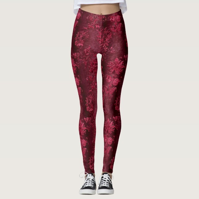Leggings Design 5 de la gamme Claret Velvet (Devant)