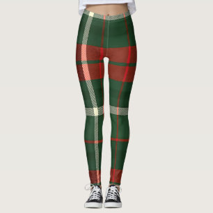 Leggings Design à chaud en rouge, vert et blanc