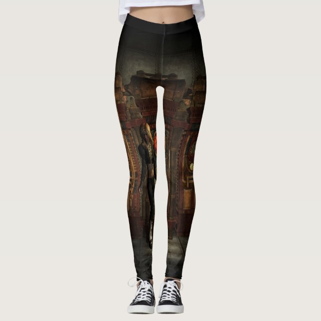 Leggings Design à vapeur magnifique (Devant)