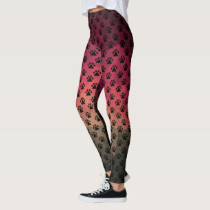 Leggings Design animal, patte chien/chat
