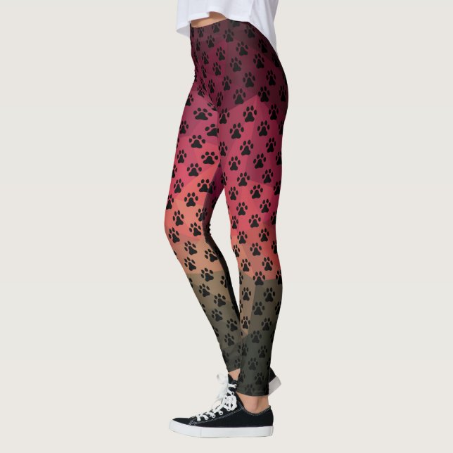 Leggings Design animal, patte chien/chat (Gauche)