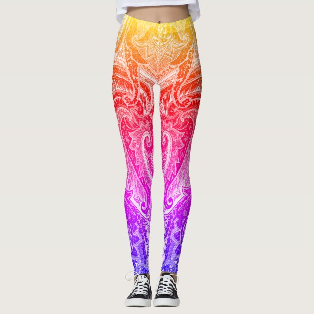 Leggings Design chic de couleur Mutli (Devant)